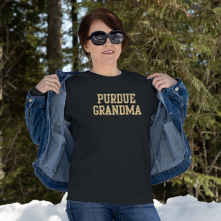 Purdue Basic Block Grandma Crewneck - Black