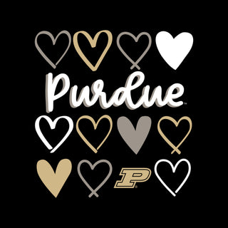Purdue Hearts Toddler T-Shirt - Black