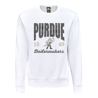 Purdue Giving Noise JA BTB Fleece Crewneck - White