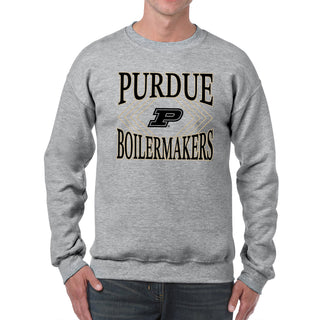 Purdue Diamond Victory JA BTB Fleece Crewneck - Oxford