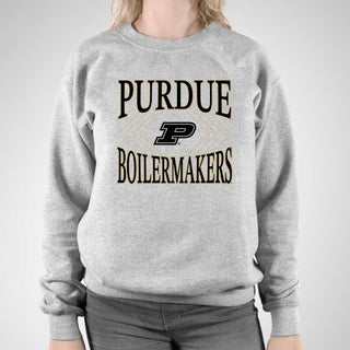 Purdue Diamond Victory JA BTB Fleece Crewneck - Oxford