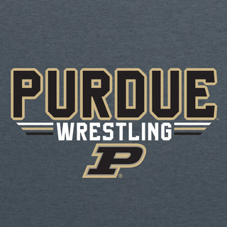 Purdue Wrestling Top Flight Youth T-Shirt - Dark Heather