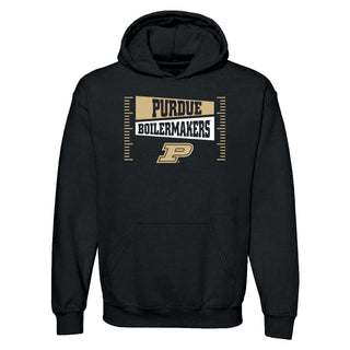Purdue Boilermakers Football Field Block Hoodie - Black