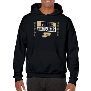 Purdue Boilermakers Football Field Block Hoodie - Black