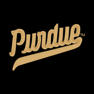 Purdue Script EMB Womens Softstyle Pique Polo