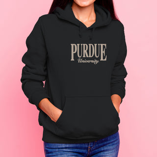 Purdue Classic Rally EMB JA BTB Fleece Hoodie - Black