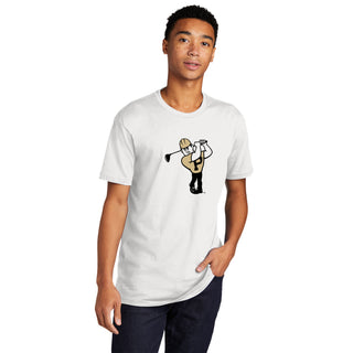 Purdue Pete Golf Mascot Mark NLA T-Shirt - White