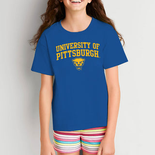 Pittsburgh Panthers Arch Logo Youth T-Shirt - Royal