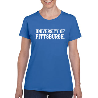 Pittsburgh Panthers Basic Block Women's T-Shirt - Royal