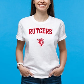 Rutgers University Scarlet Knights Arch Logo T-Shirt - White