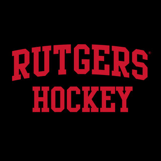 Rutgers Scarlet Knights Arch Logo Hockey Hoodie - Black