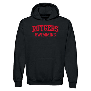 Rutgers Scarlet Knights Arch Logo Swimming Hoodie - Black