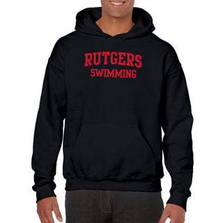 Rutgers Scarlet Knights Arch Logo Swimming Hoodie - Black