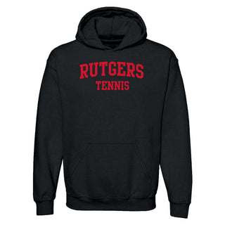 Rutgers Scarlet Knights Arch Logo Tennis Hoodie - Black