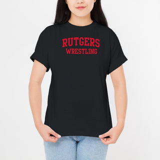 Rutgers Scarlet Knights Arch Logo Softball T-Shirt - Black