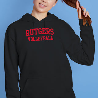 Rutgers Scarlet Knights Arch Logo Volleyball Hoodie - Black