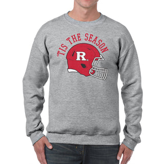 Rutgers Scarlet Knights Tis the Season Crewneck - Sport Grey