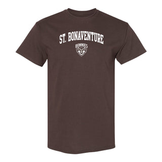 St. Bonaventure Bonnies Arch Logo T Shirt - Dark Chocolate