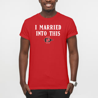 San Diego State Aztecs I Married Into This T-Shirt - Red