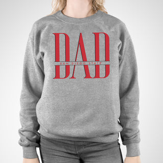 San Diego State Aztecs Classic Dad Crewneck Sweatshirt - Sport Grey