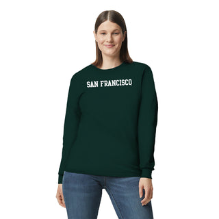 San Francisco Dons Basic Block Long Sleeve T-Shirt - Forest
