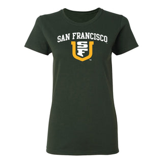 San Francisco Dons Arch Logo Womens T-Shirt