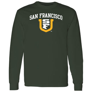 San Francisco Dons Arch Logo Long Sleeve T-Shirt