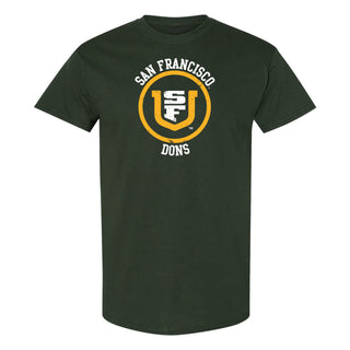 San Francisco Dons Distressed Circle Logo T-Shirt - Forest