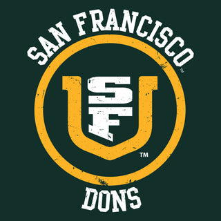 San Francisco Dons Distressed Circle Logo T-Shirt - Forest
