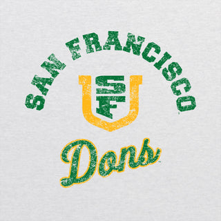 San Francisco Dons Retro Script NLA Triblend T-Shirt - Heather White