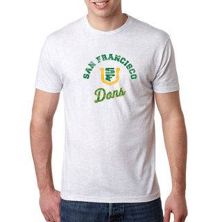 San Francisco Dons Retro Script NLA Triblend T-Shirt - Heather White