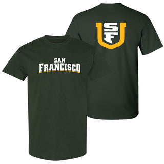 San Francisco Dons Front and Back Print T-Shirt - Forest