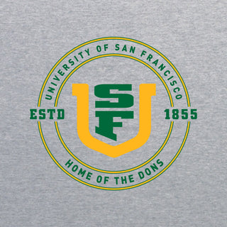 San Francisco Dons 1855 Shield Logo T-Shirt - Sport Grey