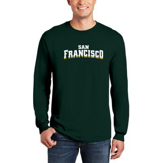 San Francisco Dons Wordmark Long Sleeve - Forest