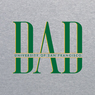 San Francisco Dons Classic Dad Crewneck Sweatshirt - Sport Grey
