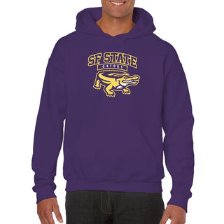 San Francisco State University Gators Arch Logo Hoodie - Purple