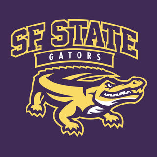 San Francisco State University Gators Arch Logo Youth T-Shirt - Purple