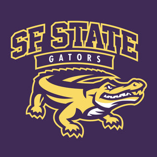 San Francisco State University Gators Arch Logo T-Shirt - Purple