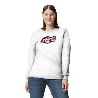 San Francisco State University Gators Primary Logo Long Sleeve T-Shirt - White