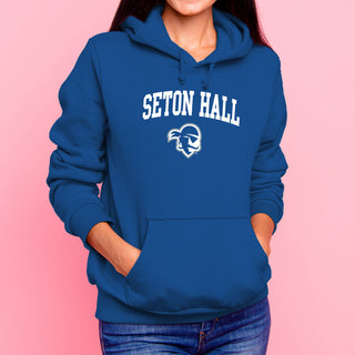 Seton Hall University Pirates Arch Logo Heavy Blend Hoodie - Royal