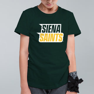 Siena University Basic Block Youth T-Shirt - Forest