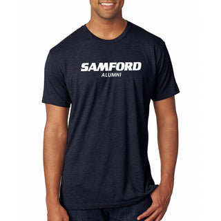 Samford Alumni Block NLA Triblend T-Shirt - Vintage Navy