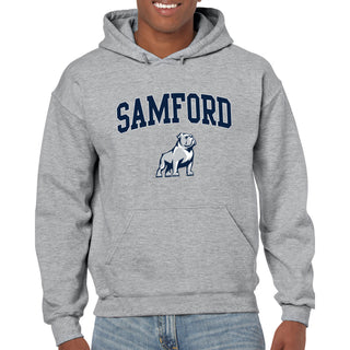 Samford Arch Logo Hoodie - Sport Grey