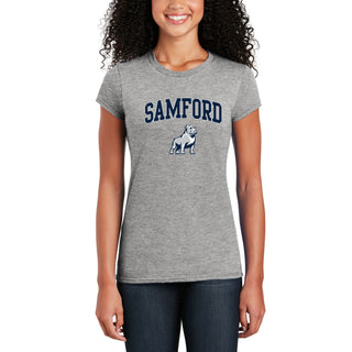 Samford Arch Logo Womens T-Shirt - Sport Grey