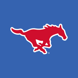 SMU Mustangs Front Back Print T-Shirt - Royal