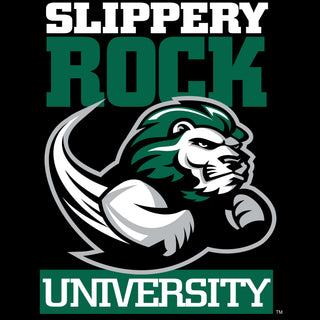 Slippery Rock University The Rock Primary Logo Short Sleeve Youth T Shirt - Black