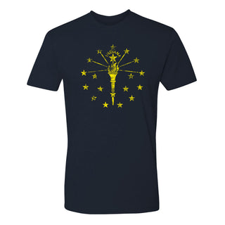 Indiana State Flag NLA T-Shirt - Midnight Navy