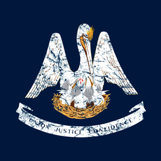Louisiana State Flag NLA T-Shirt - Midnight Navy