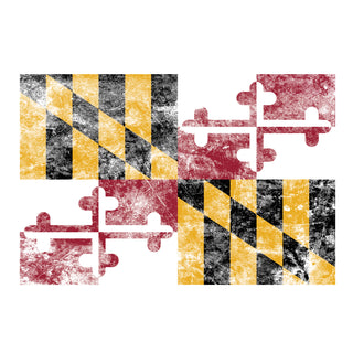 Maryland State Flag NLA T-Shirt - White