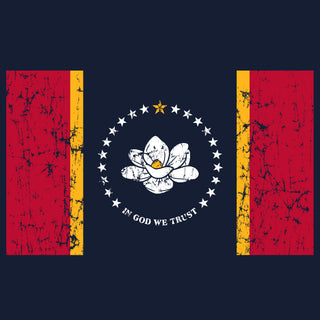 Mississippi State Flag NLA T-Shirt - Midnight Navy
